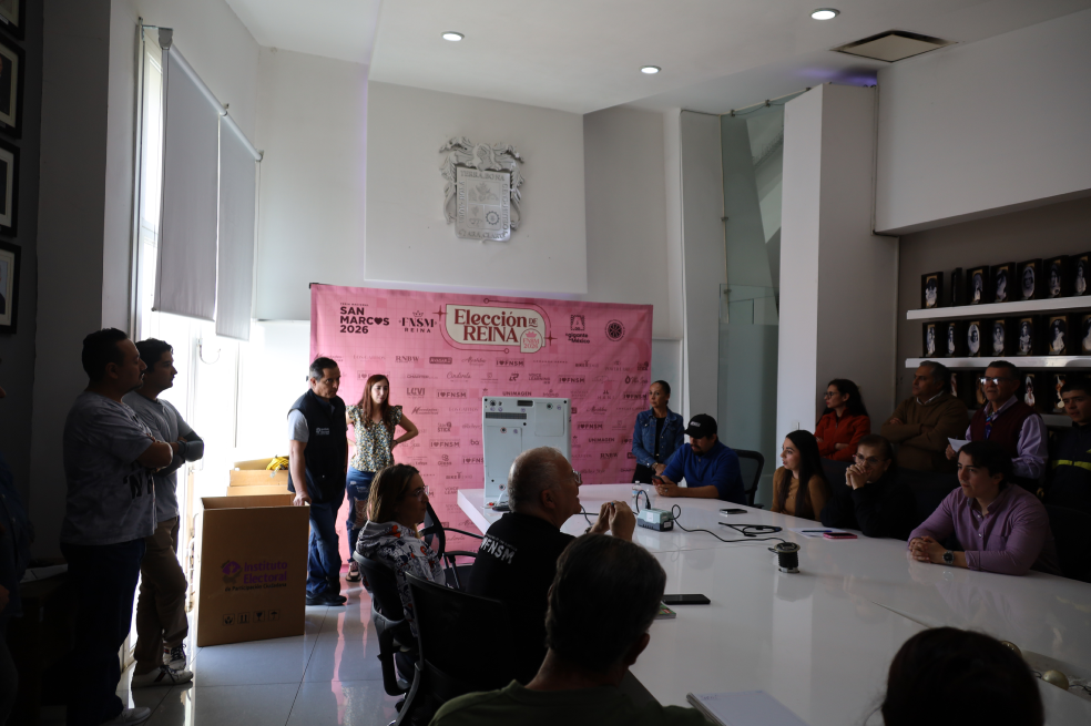 Casillas de votación para la elección de la Reina de la FNSM 2026